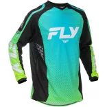 FLY RACING F-16 crossmez - Aqua/Black/White