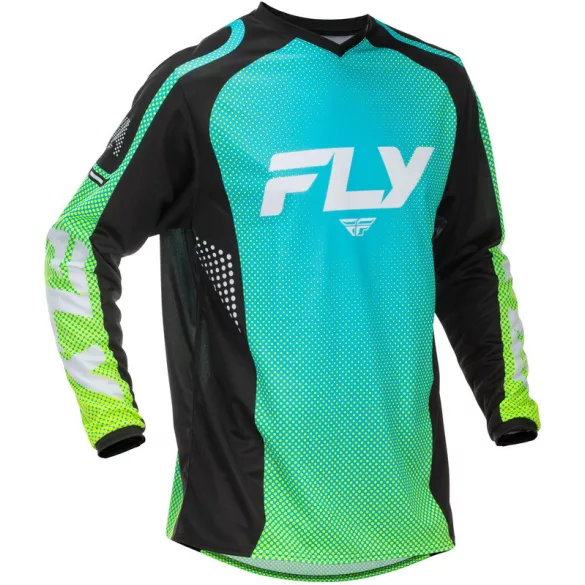 FLY RACING F-16 crossmez - Aqua/Black/White