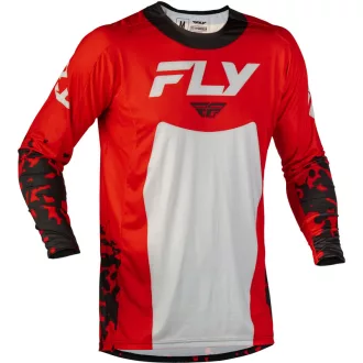 FLY RACING Lite Flake Mez - Szürke/piros/Fekete
