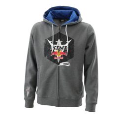 KTM Kini Hex zip hoodie,grafitszürke, XL