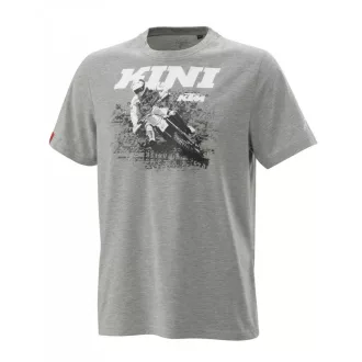 KTM kini dirt szürke póló - l méretben
