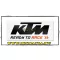 KTM 2017 busz matrica, fekete/fehér színben