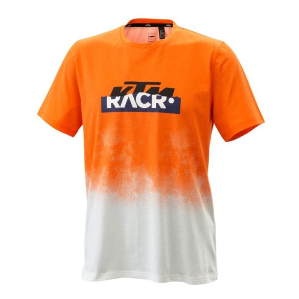 KTM Racr póló, narancs-fehér, S