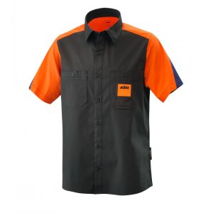 KTM Mechanic póló, fekete-narancs, L