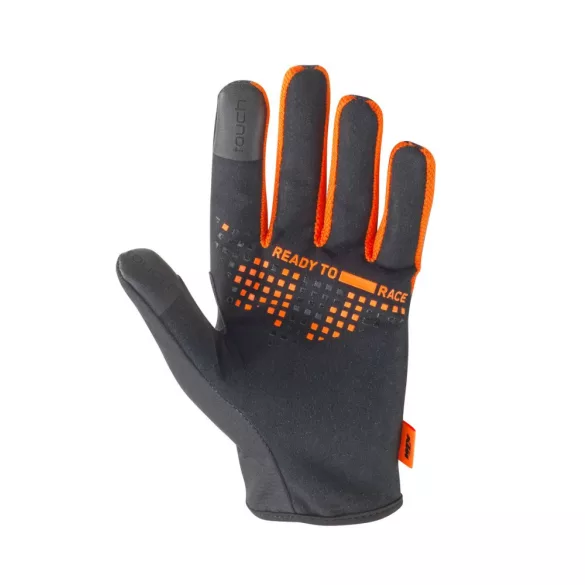 KTM gravity-fx kesztyű,narancs-fekete-sárga, S méret
