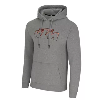 KTM Essential light grey zip kapucnis pulóver