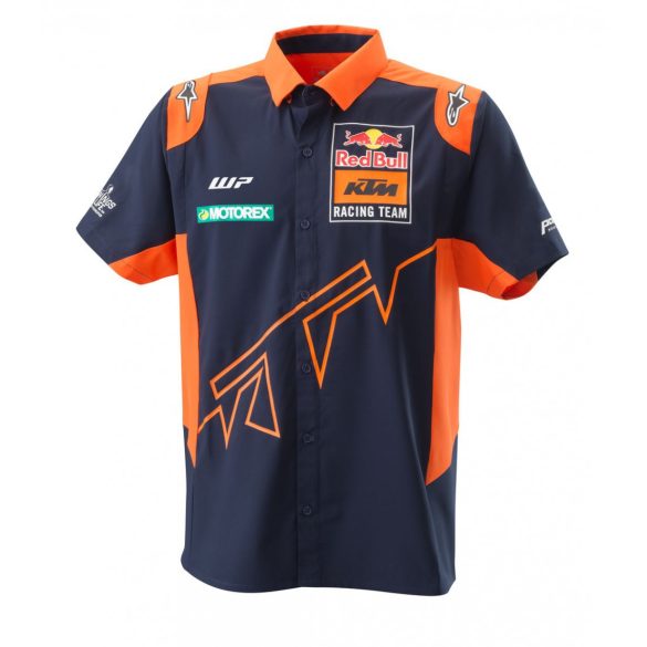 KTM Replica Team ing, kék-narancs, XL
