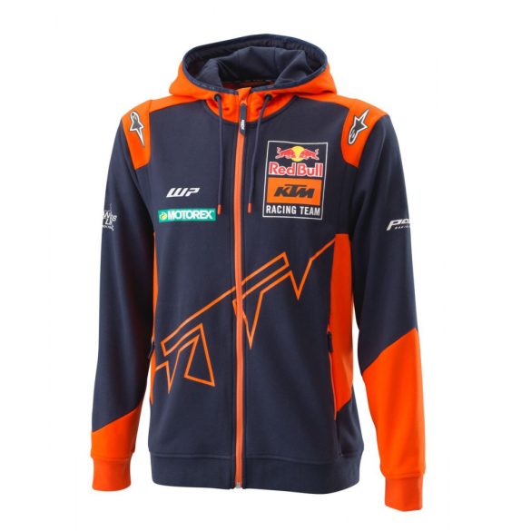 KTM Replica team zip  pulóver, hoodie kék-narancs, XXS