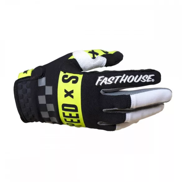 FASTHOUSE SPEEDSTYLE DOMINGO kesztyű. fekete/fehér/fluo