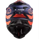 LS2 Subverter bukósisak, kék-fluo narancs matt, L