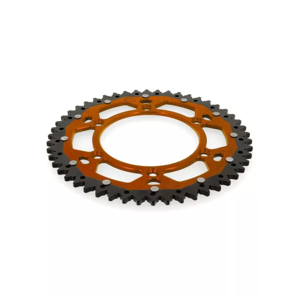 ART Dual hátsó lánckerék 49 fogas, Aluminum/Steel, narancs