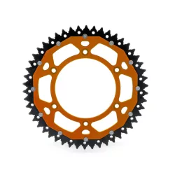   ART Dual hátsó lánckerék 52 fogas, Aluminum/Steel, narancs