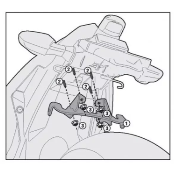 KAPPA ADAPTER TE4108K OLDALKONZOL FELSZERELÉSÉHEZ KZ4108 HÁTSÓ KONZOL HASZNÁLATA NÉLKÜL