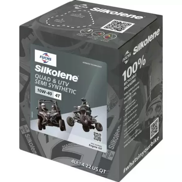 FUCHS SILKOLENE Quad & UTV Semi Synthetic 10W-40 4T 4L