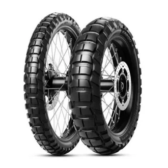   METZELER KOMPLET OPON (4254200/25) 120/70R19 KAROO 4 60T TL M/C M+S PRZÓD DOT 2025 + (4254300/26) 170/60R17 KAROO 4 72T TL M/C M+S TYŁ DOT 2026 + KAPPA TORBA NA KIEROWNICĘ