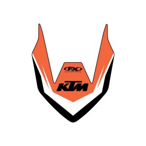 KTM első sárvédő matrica, Factory Effex több féle motorhoz KTM