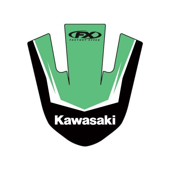 Kawasaki első sárvédő matrica, Factory Effex több féle motorhoz