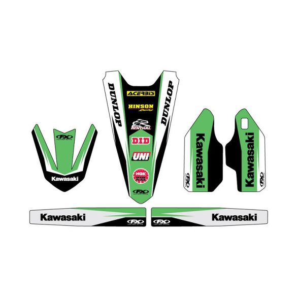 Kawasaki TRIM matrica szett, Factory Effex több féle motorhoz