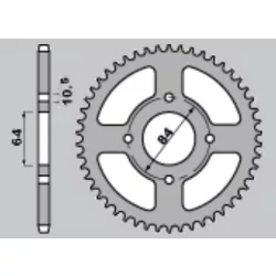   CHT HÁTSÓ LÉCKERÉK 4302 39 SUZUKI LTZ 400, LTF 160 (2114-39) (JTR1826.40)