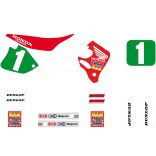 Tecnosel matrica szett, Honda Team - CR125 1993-1994/CR250 1992-1994
