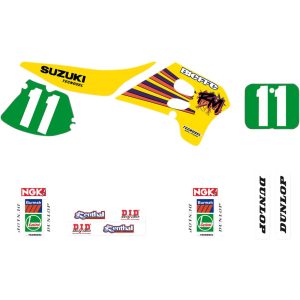 Tecnosel matrica szett, Suzuki Team 93" - RM125/250 1993-1995