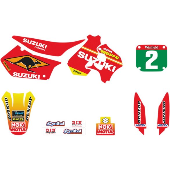 Tecnosel matrica szett, Suzuki Team 98" - RM125/250 1996-1998