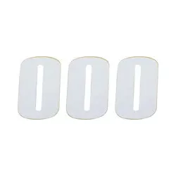 Moose Racing Rajtszám #0, 11.5 cm, fehér