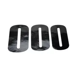 Moose Racing Rajtszám #0, 15 cm, fekete