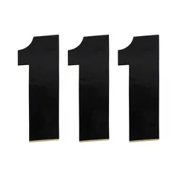 Moose Racing Rajtszám #1, 15 cm, fekete