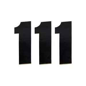 Moose Racing Rajtszám #1, 15 cm, fekete