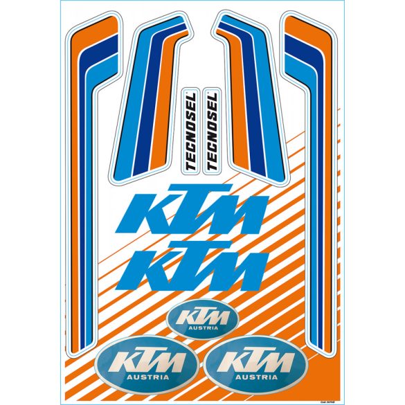 Tecnosel Ktm Vintage matrica ív