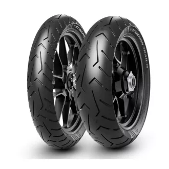   PIRELLI KOMPLET OPON (4328900/24) 120/70ZR17 SCORPION TRAIL III (58W) TL M/C PRZÓD DOT 2024 + (4436800/24) 160/60ZR17 SCORPION TRAIL III (69W) TL M/C TYŁ DOT 2024 + PIRELLI CZAPKA