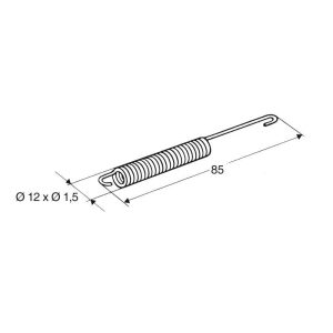 BUZZETTI SZTENDER RUGÓ 85X12mm