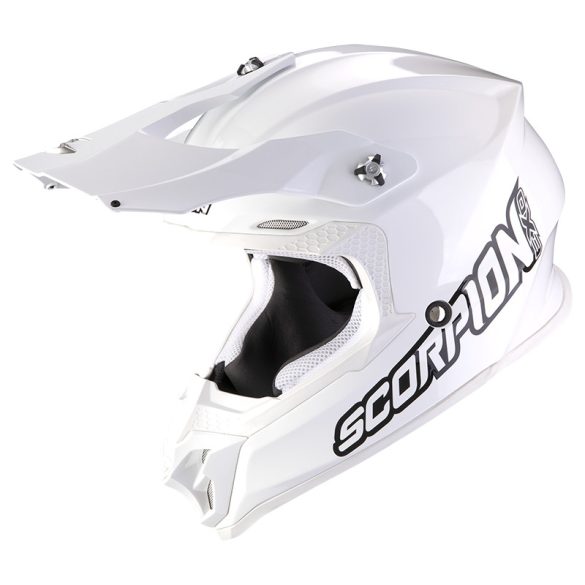 Scorpion  VX-16  Air Solid cross bukósisak, White