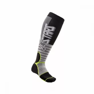 Alpinestars MX pro zokni, szürke/sárga színben