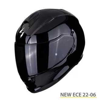 Scorpion exo - 491 solid zárt bukósisak fényes fekete