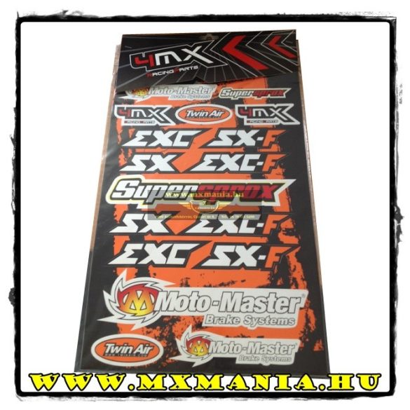 4MX Racing matrica, Exc, Motomaster,TwinAir