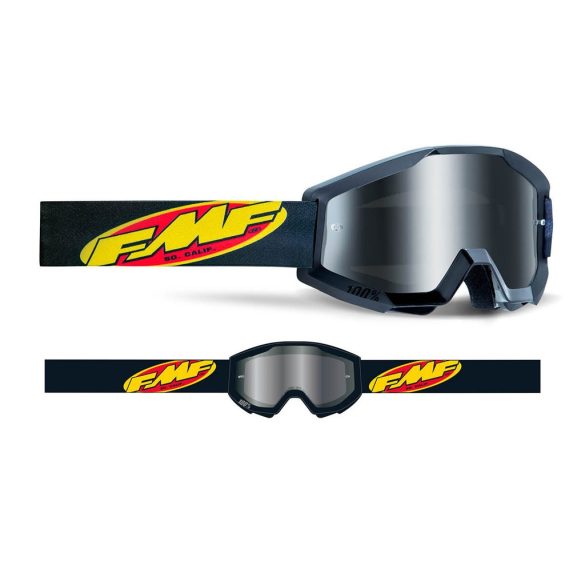 FMF VISION SZEMÜVEG POWERCORE FEKETE, TÜKRŐS LENCSÉVEL