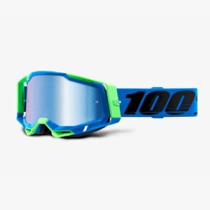 100% Racecraft2 Fremont szemüveg kék tükrős lencsével