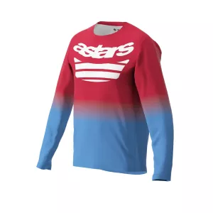 Alpinestars A-Dura Astars 2.0 Hosszú Ujjú Mez – Piros / Élénkkék