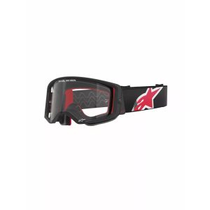ALPINESTARS SUPERTECH CORP SZEMÜVEG FEKETE-PIROS, VIZTISZTA LENCSÉVEL