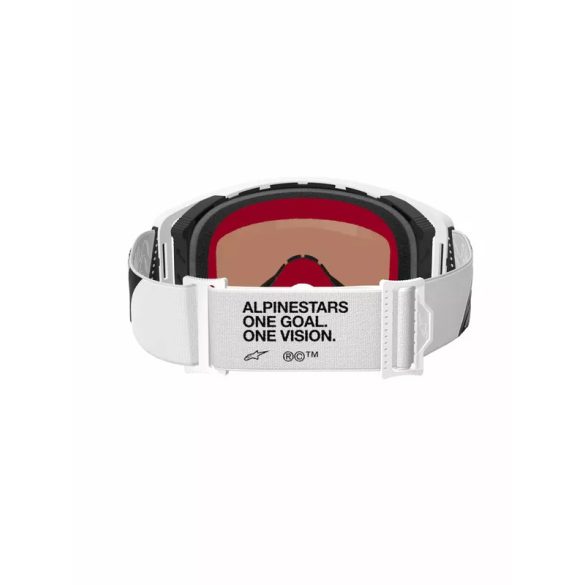 ALPINESTARS SUPERTECH CORP SZEMÜVEG FEHÉR  EZÜST TÜKRŐS LENCSÉVEL