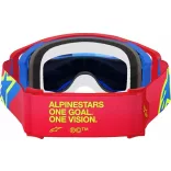 ALPINESTARS SUPERTECH CORP SZEMÜVEG PIROS-KÉK, KÉK TÜKRŐS LENCSÉVEL