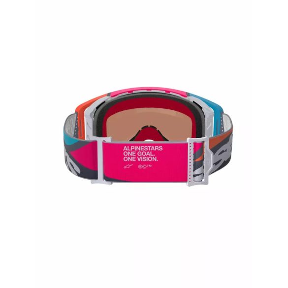 ALPINESTARS SUPERTECH CORP SZEMÜVEG MULTI COLOR, EZÜST TÜKRŐS LENCSÉVEL