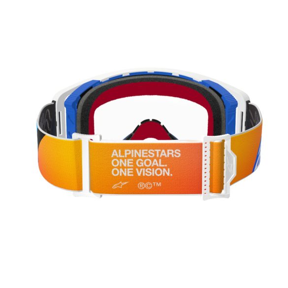 ALPINESTARS SUPERTECH CORP SZEMÜVEG FEHÉR-KÉK-NARANCS, VIZTISZTA LENCSÉVEL