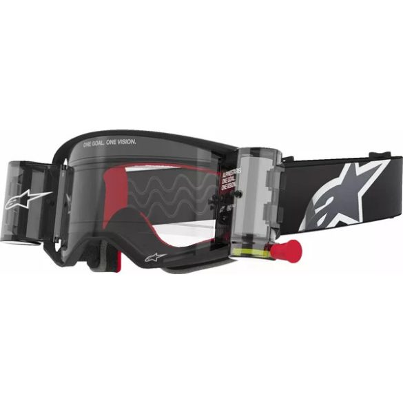 ALPINESTARS SUPERTECH CORP SZEMÜVEG ROLL-OFF FEKETE-SZÜRKE, VIZTISZTA LENCSÉVEL