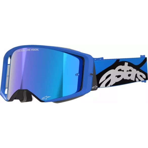 ALPINESTARS SUPERTECH STREAM SZEMÜVEG KÉK, KÉK TÜKRŐS LENCSÉVEL