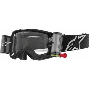 ALPINESTARS SZEMÜVEG VISISON 8 CORP ROLL-OFF FEKETE  ,VIZTISZTA LENCSÉVEL
