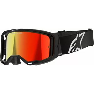 ALPINESTARS SZEMÜVEG VISISON 8 CORP FEKETE PIROS TÜKRŐS LENCSÉVEL