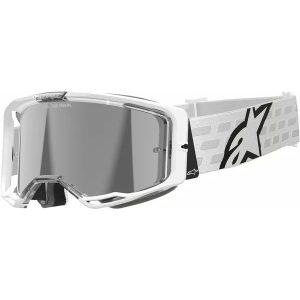 ALPINESTARS SZEMÜVEG VISISON 8 CORP FEHÉR EZÜST TÜKRŐS LENCSÉVEL